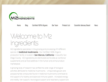 Tablet Screenshot of m2ingredients.com